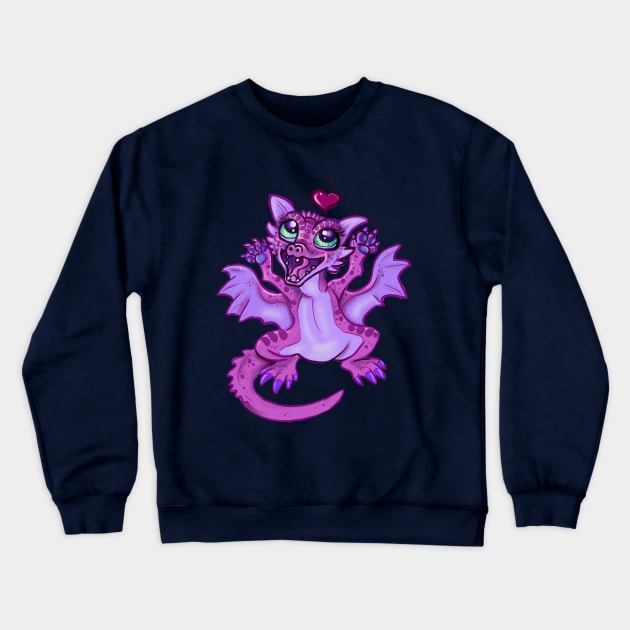 Baby Dragon Love Crewneck Sweatshirt by Shadowind